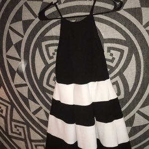 Black and white dress